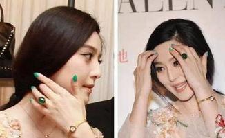 女明星翡翠戒指,女明星演绎时尚魅力